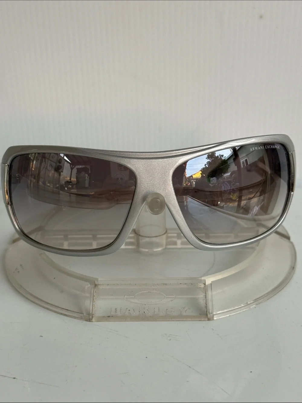 NEW ARMANI EXCHANGE AX048/S Silver Sunglasses NEW WITHOUT TAGS